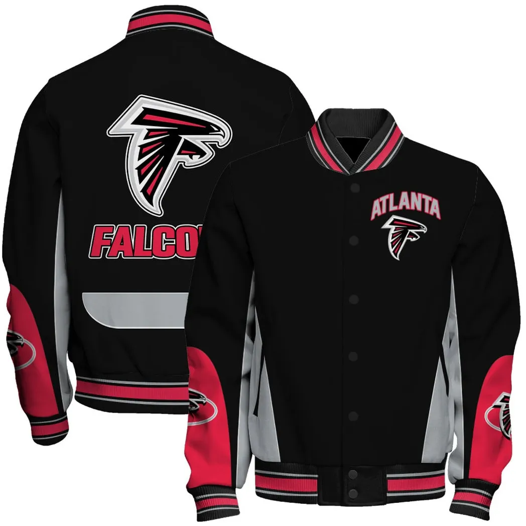 Atlanta Falcons NFL Baseball Jacket Timeless Baseball Fan Jacket