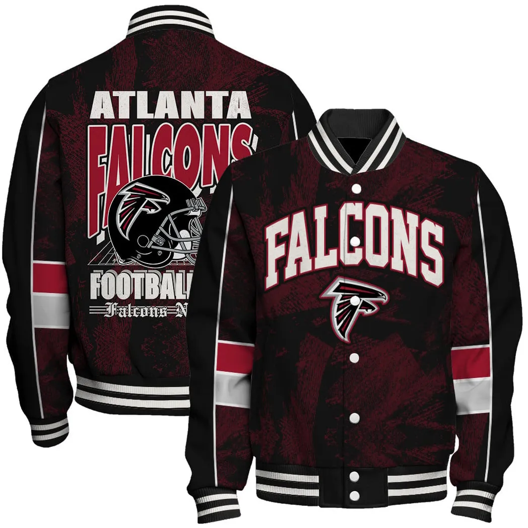 Atlanta Falcons NFL Baseball Jacket Premium Sport Fan Outerwear