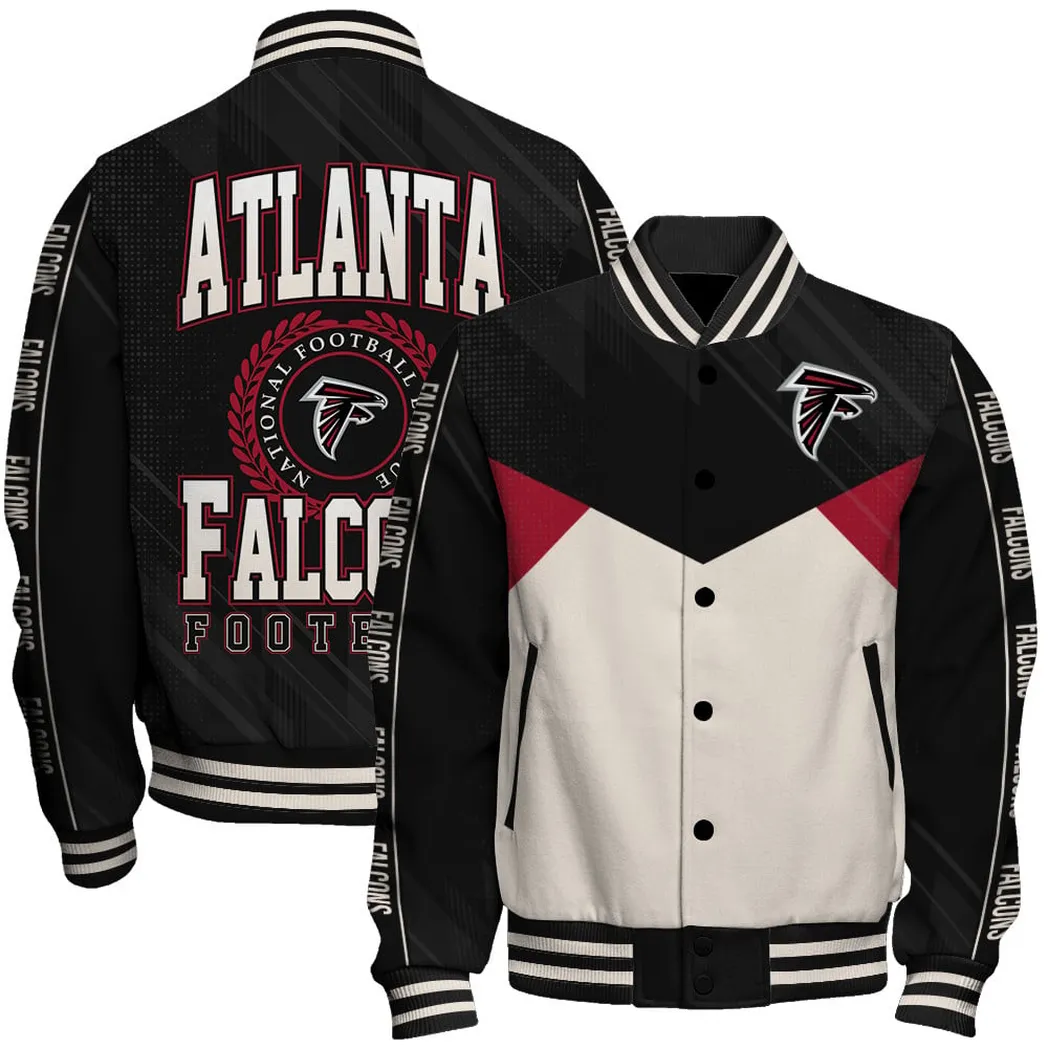 Atlanta Falcons NFL Baseball Jacket Cold-Weather Sport Jacket