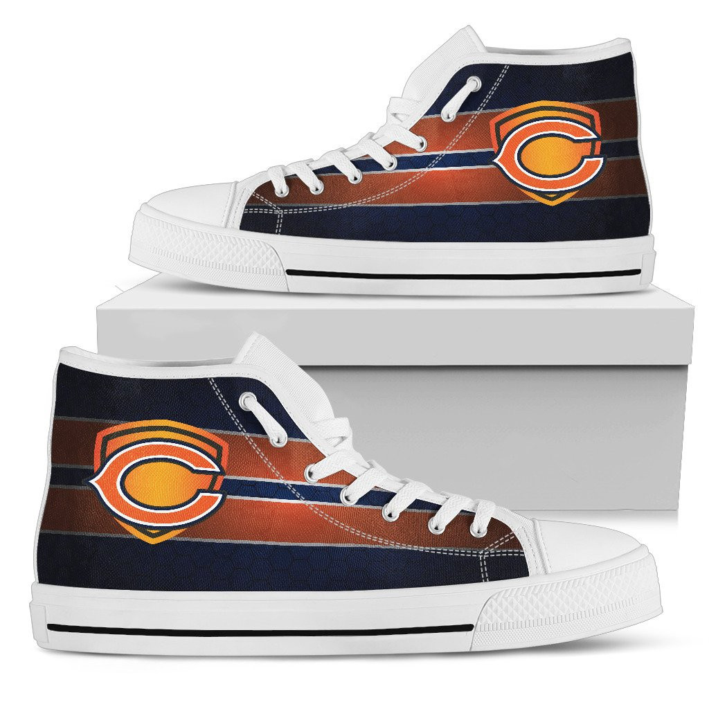 The Shield Chicago Bears High Top Shoes Printed For Men And Women - Image 2