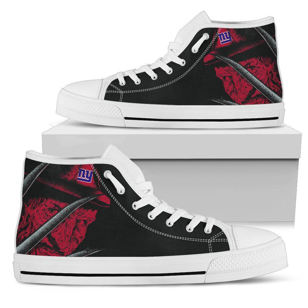 New York Giants Nightmare Freddy Colorful High Top Shoes Printed For Men And Women - Image 2