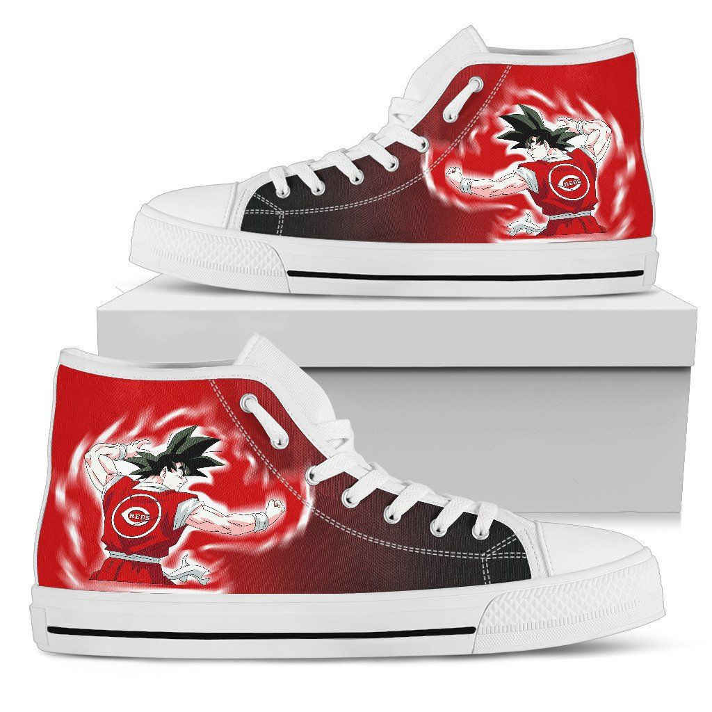 Cincinnati Reds Goku Saiyan Power High Top Shoes Printed For Men And Women - Image 2