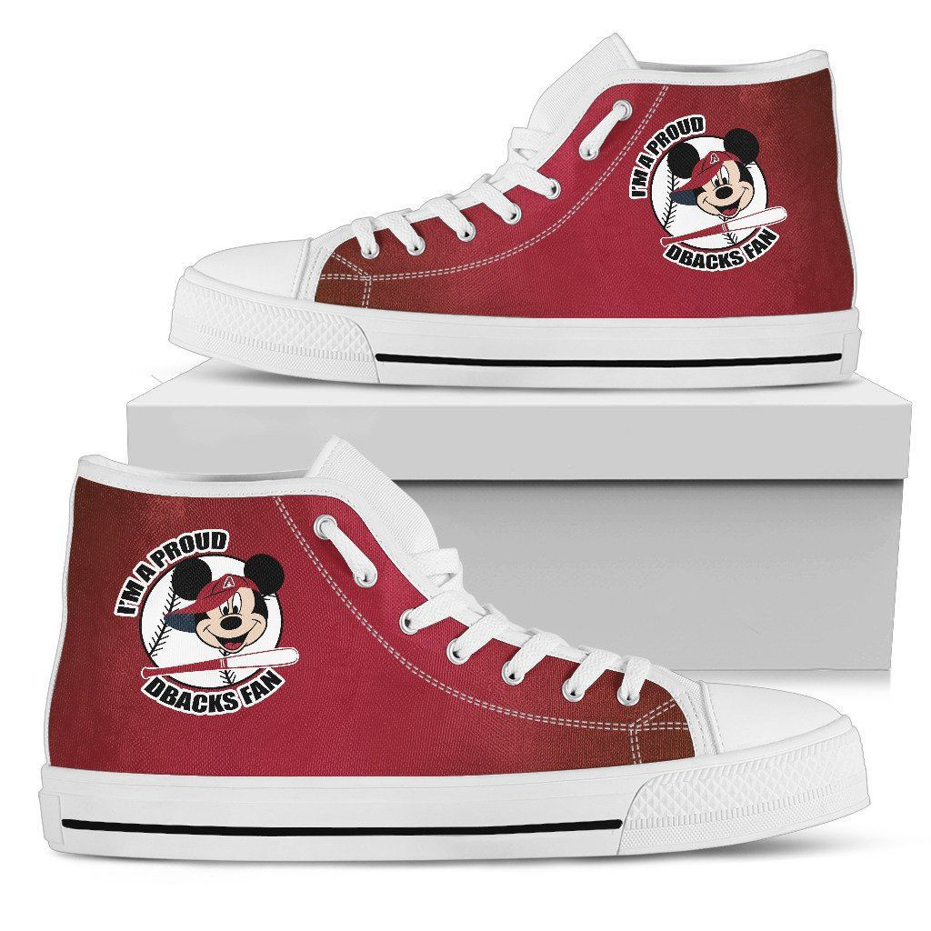 Arizona Diamondbacks Fan Mickey Circle High Top Shoes Printed For Men And Women - Image 2