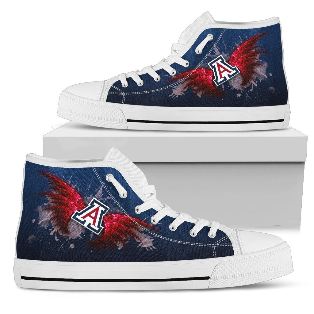 Angel Wings Arizona Wildcats High Top Shoes Printed For Men And Women - Image 2