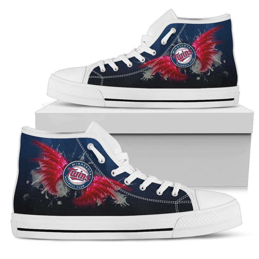Angel Wings Minnesota Twins High Top Shoes Printed For Men And Women - Image 2