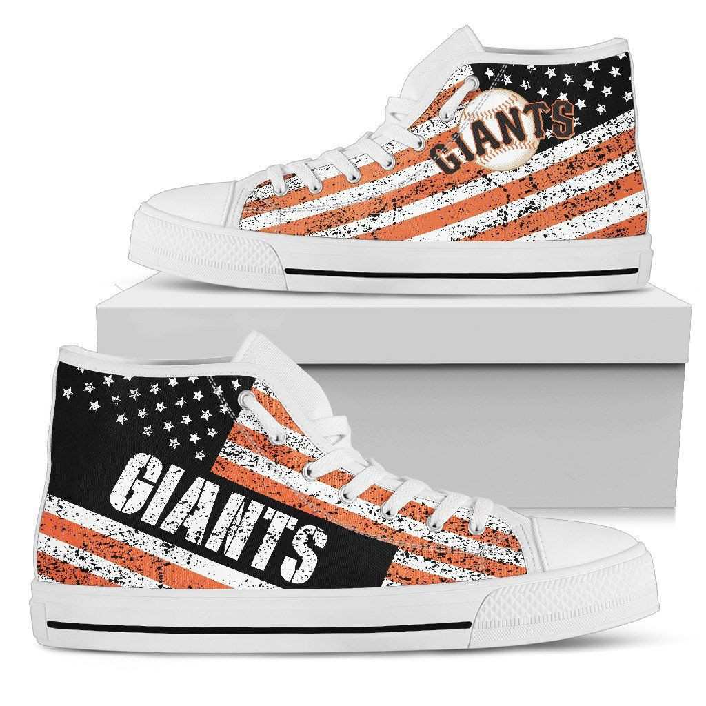 America Flag Italic Vintage Style San Francisco Giants High Top Shoes Printed For Men And Women - Image 2