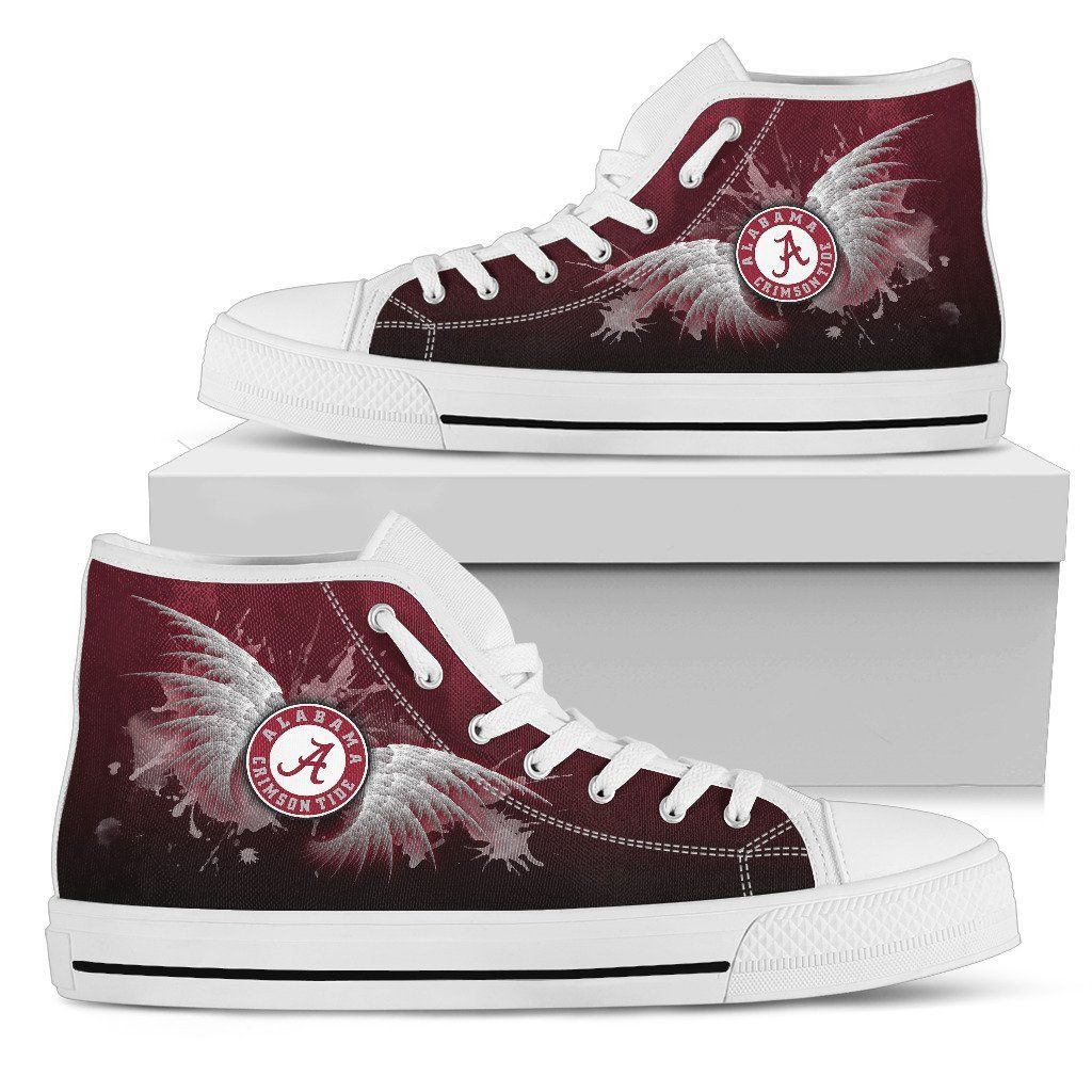 Angel Wings Alabama Crimson Tide High Top Shoes Printed For Men And Women - Image 2