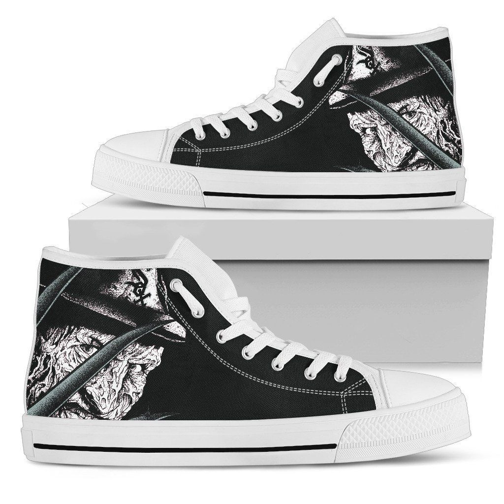 Chicago White Sox Nightmare Freddy Colorful High Top Shoes Printed For Men And Women - Image 2