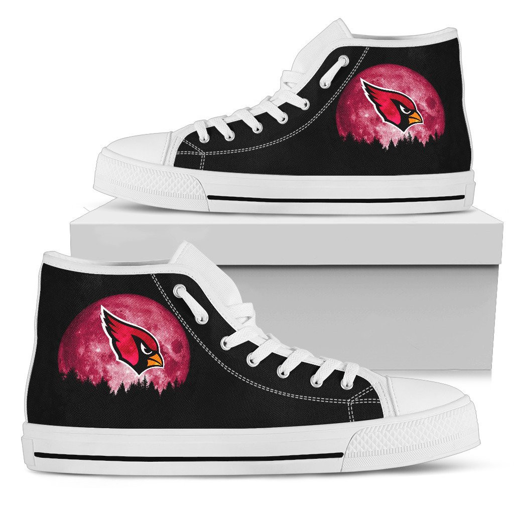 Halloween Orange Moon Mystery Arizona Cardinals High Top Shoes Printed For Men And Women - Image 2