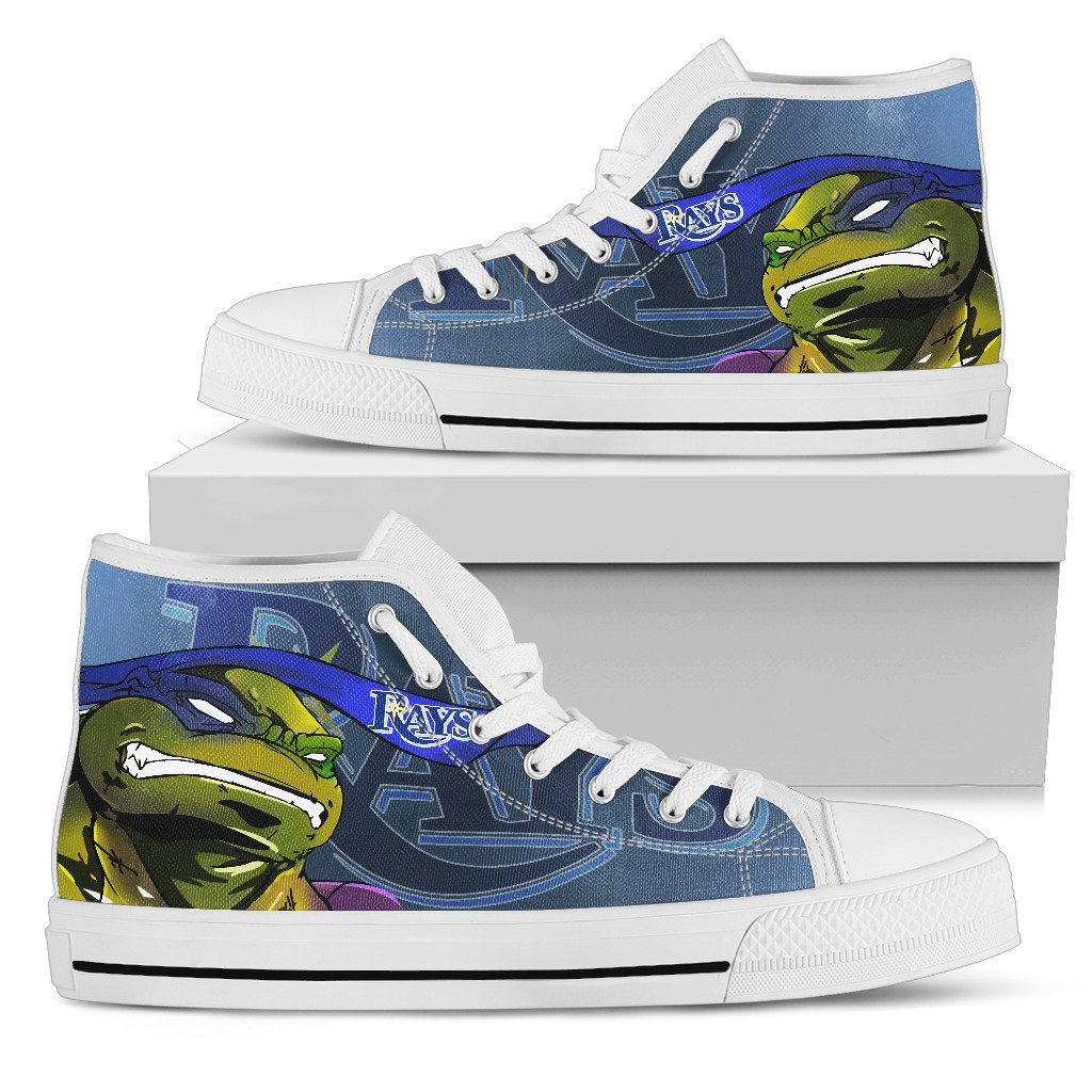 Turtle Tampa Bay Rays Ninja High Top Shoes Printed For Men And Women - Image 2