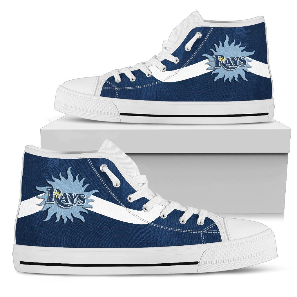Simple Van Sun Flame Tampa Bay Rays High Top Shoes Printed For Men And Women - Image 2