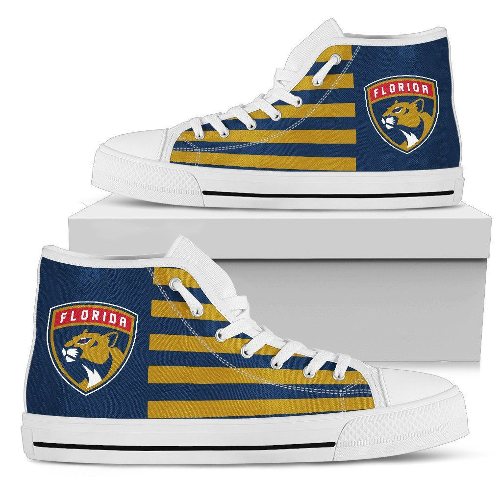 American Flag Florida Panthers High Top Shoes Printed For Men And Women - Image 2