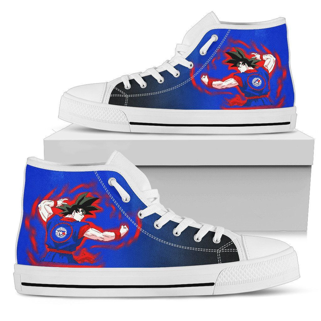Toronto Blue Jays Goku Saiyan Power High Top Shoes Printed For Men And Women - Image 2