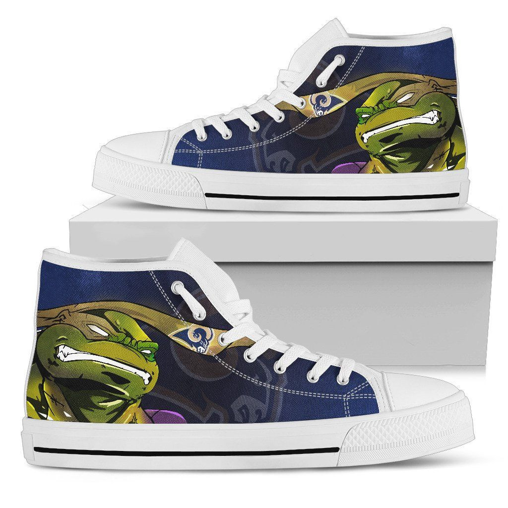 Turtle Los Angeles Rams Ninja High Top Shoes Printed For Men And Women - Image 2