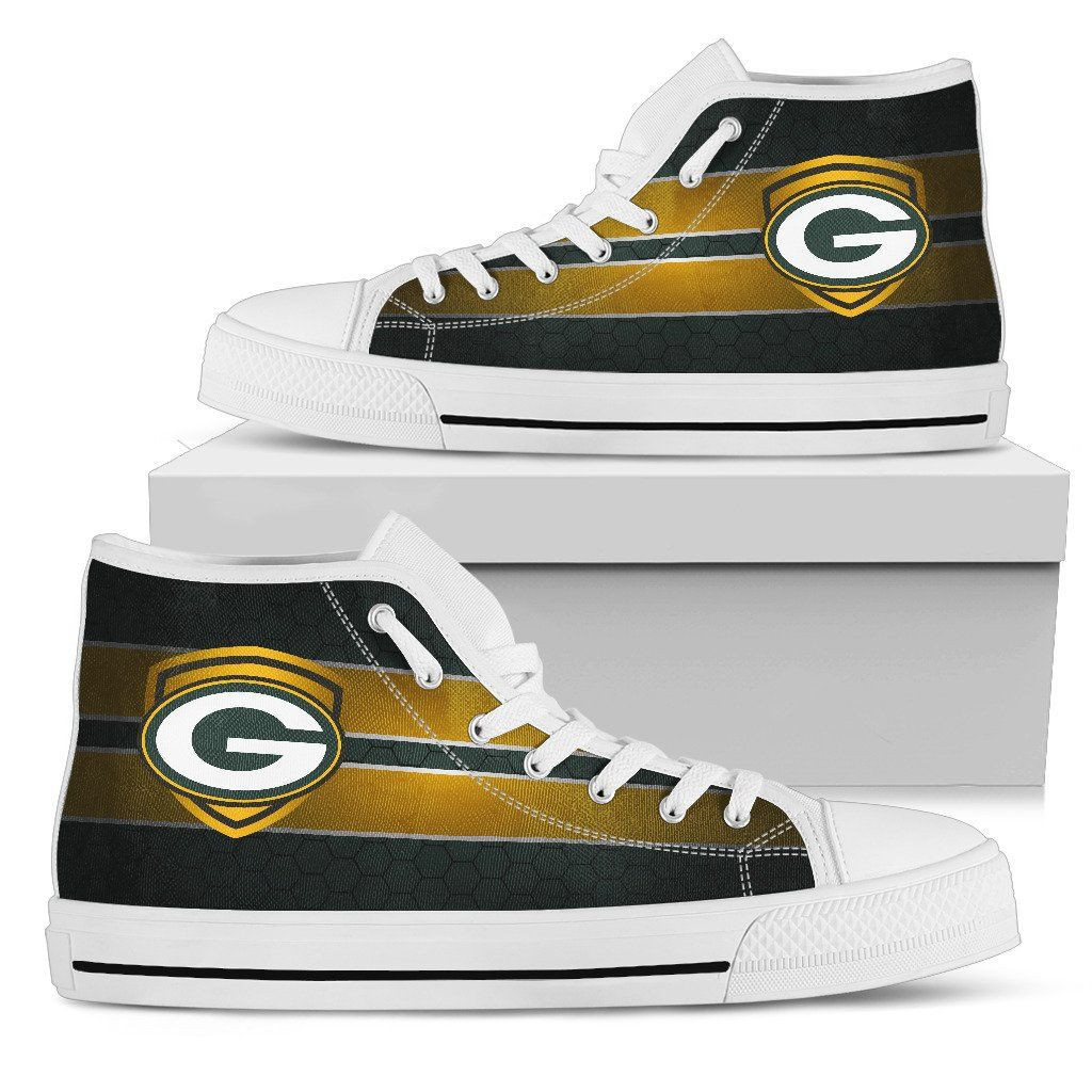 The Shield Green Bay Packers High Top Shoes Printed For Men And Women - Image 2