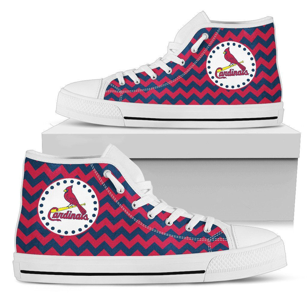 Chevron Broncos St. Louis Cardinals High Top Shoes Printed For Men And Women - Image 2