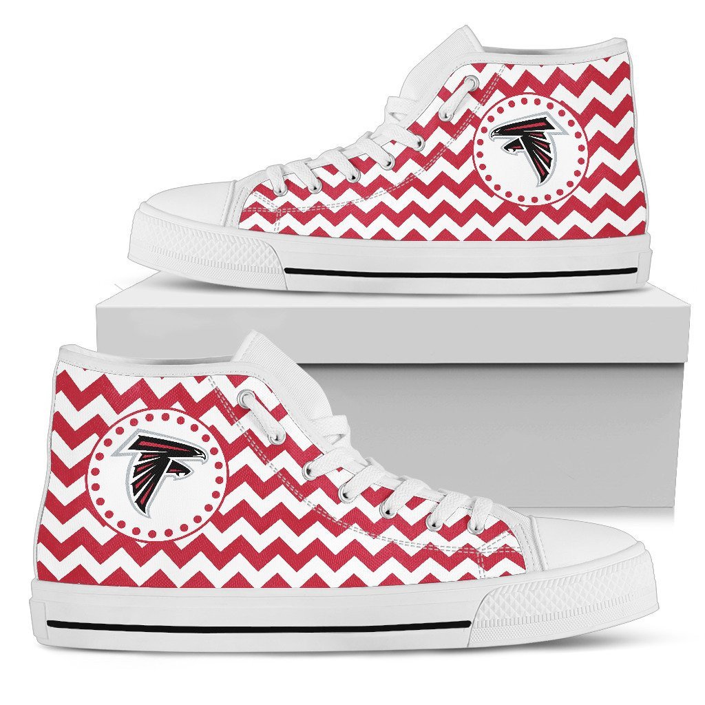 Chevron Broncos Atlanta Falcons High Top Shoes Printed For Men And Women - Image 2