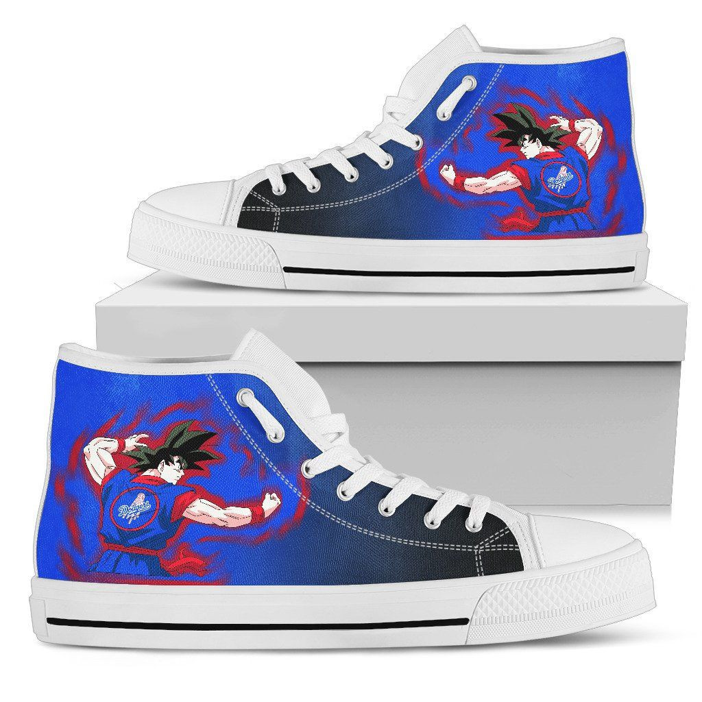 Los Angeles Dodgers Goku Saiyan Power High Top Shoes Printed For Men And Women - Image 2