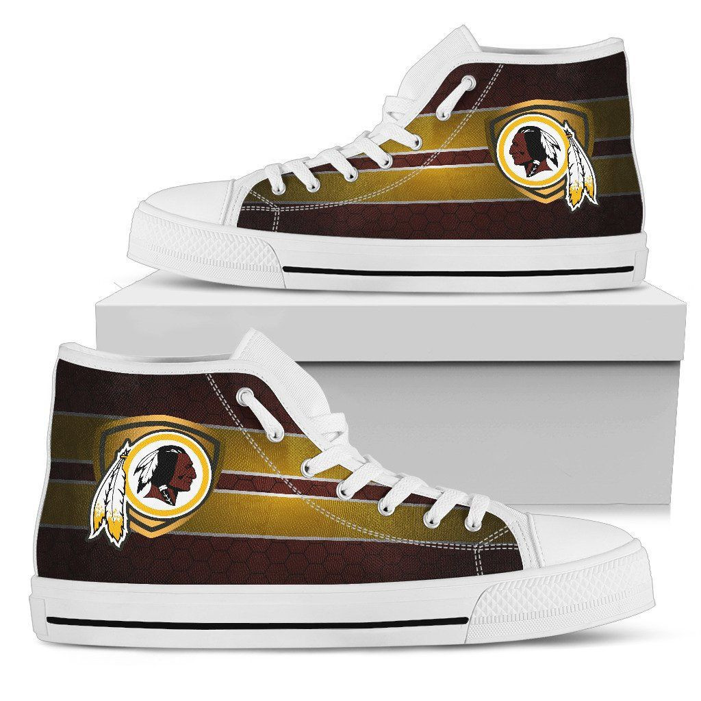 The Shield Washington Redskins High Top Shoes Printed For Men And Women - Image 2
