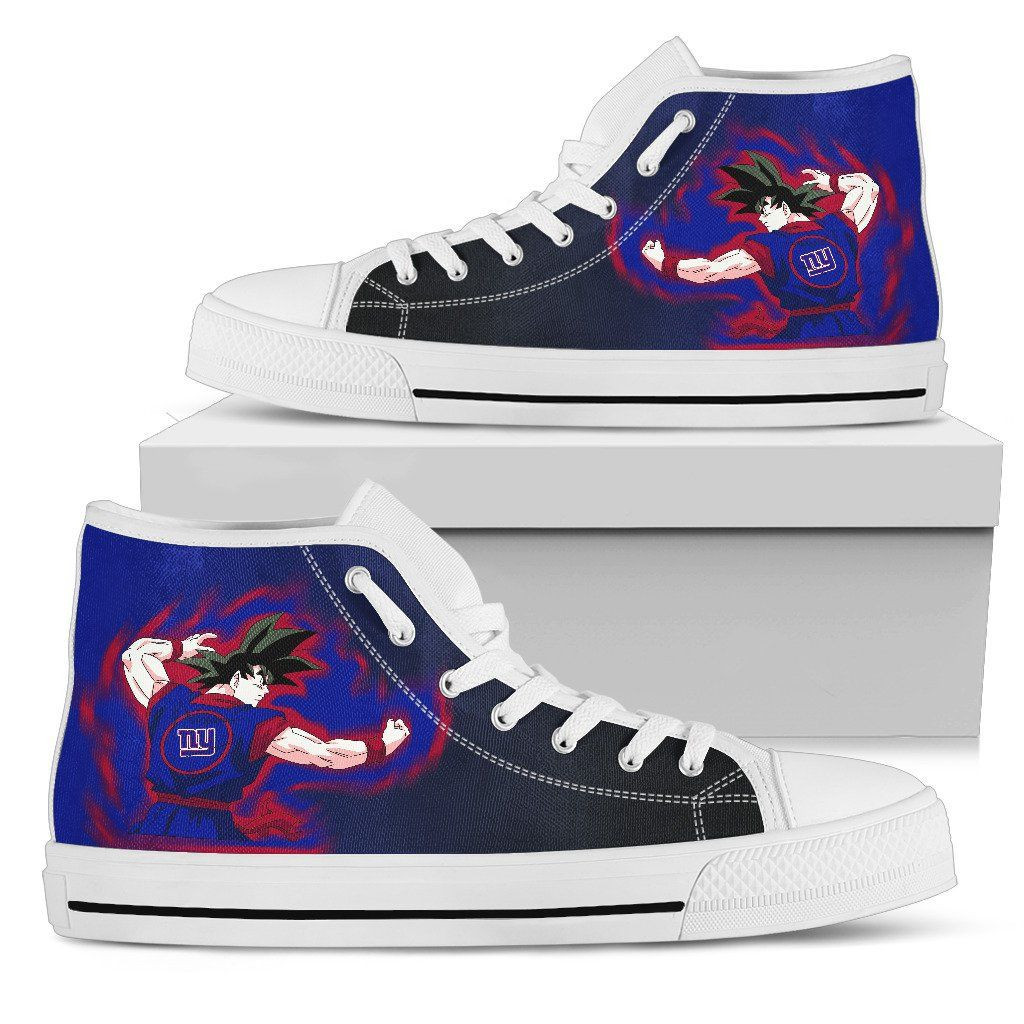 Son Goku Saiyan Power New York Giants High Top Shoes Printed For Men And Women - Image 2
