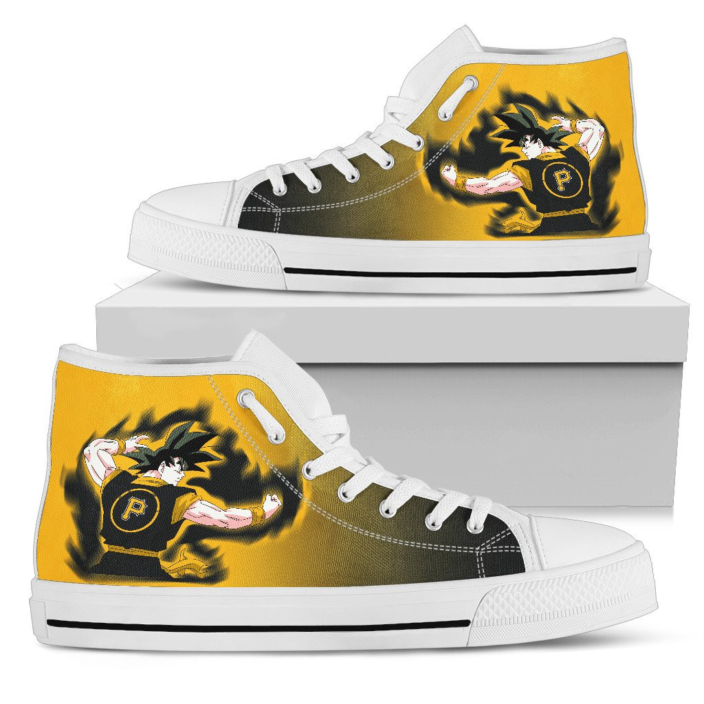 Pittsburgh Pirates Goku Saiyan Power High Top Shoes Printed For Men And Women - Image 2