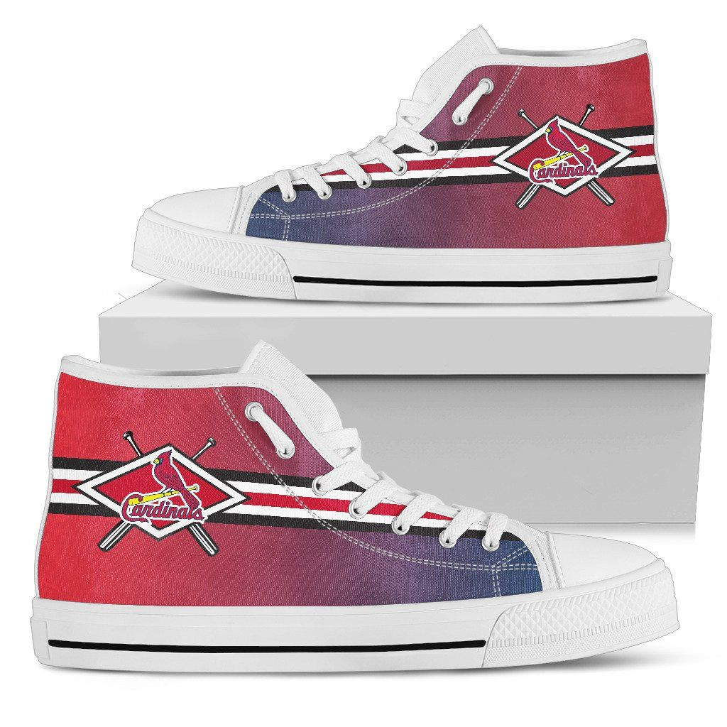 Double Stick Check St. Louis Cardinals High Top Shoes Printed For Men And Women - Image 2