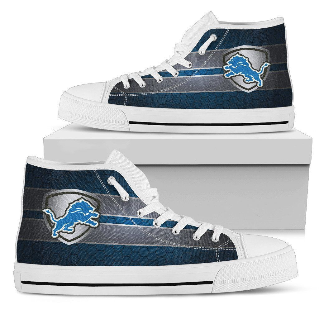 The Shield Detroit Lions High Top Shoes Printed For Men And Women - Image 2