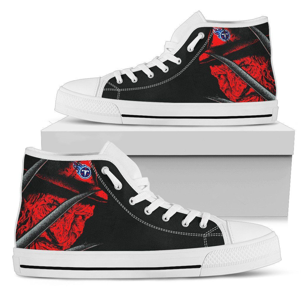 Tennessee Titans Nightmare Freddy Colorful High Top Shoes Printed For Men And Women - Image 2