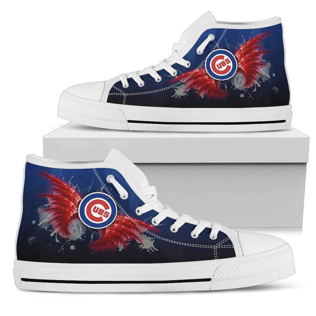Angel Wings Chicago Cubs High Top Shoes Printed For Men And Women - Image 2