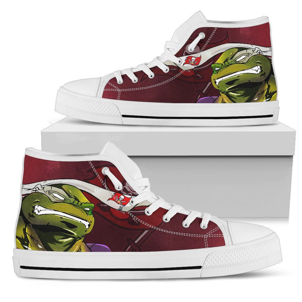 Turtle Tampa Bay Buccaneers Ninja High Top Shoes Printed For Men And Women - Image 2