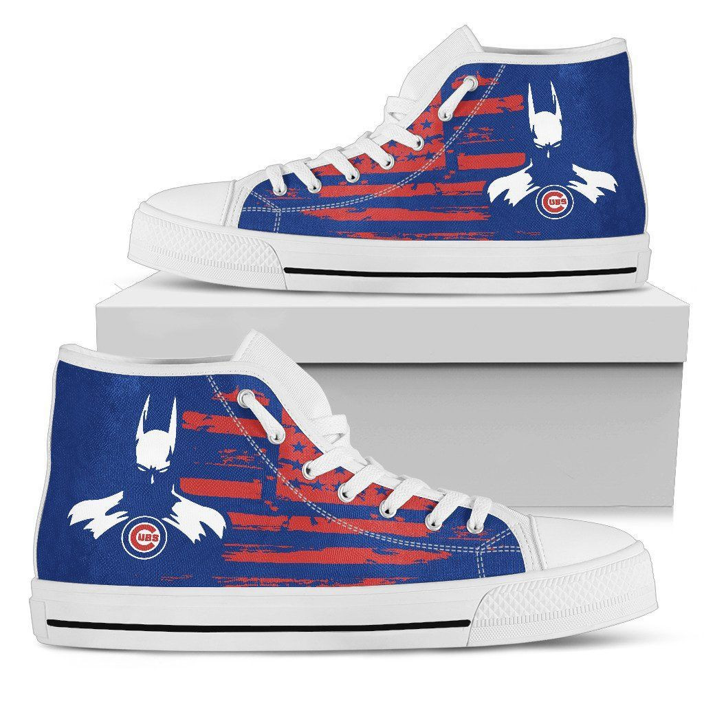 Batman Style Big Chicago Cubs High Top Shoes Printed For Men And Women - Image 2