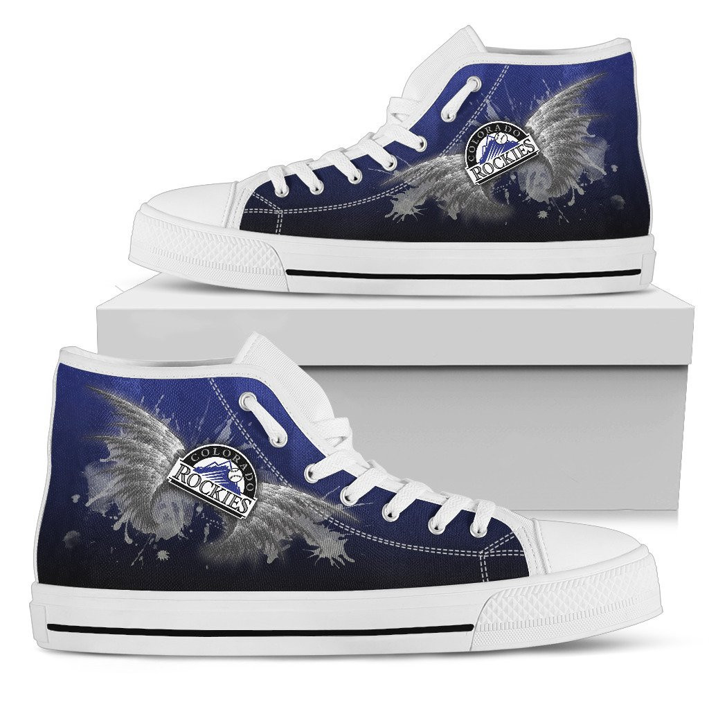 Angel Wings Colorado Rockies High Top Shoes Printed For Men And Women - Image 2