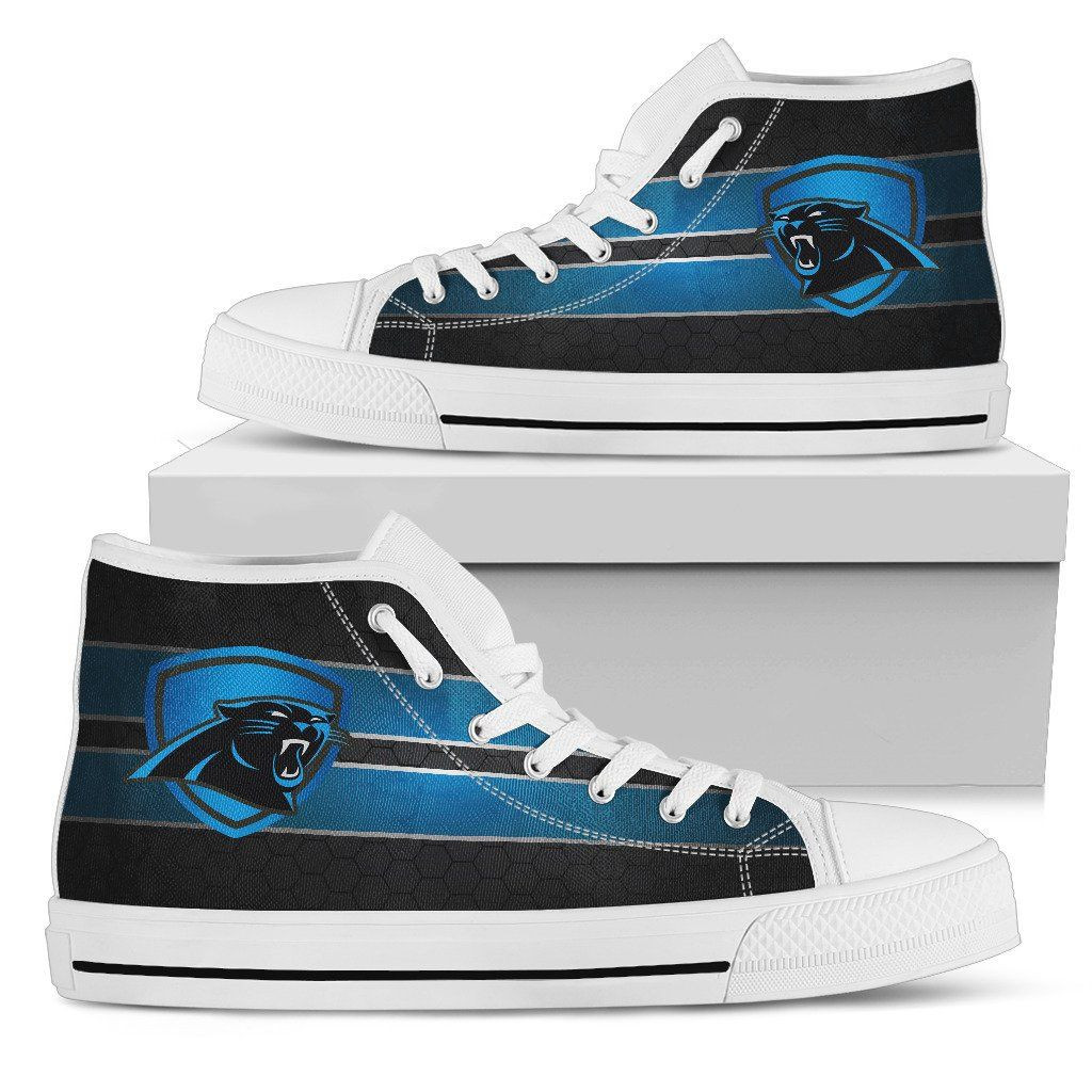 The Shield Carolina Panthers High Top Shoes Printed For Men And Women - Image 2