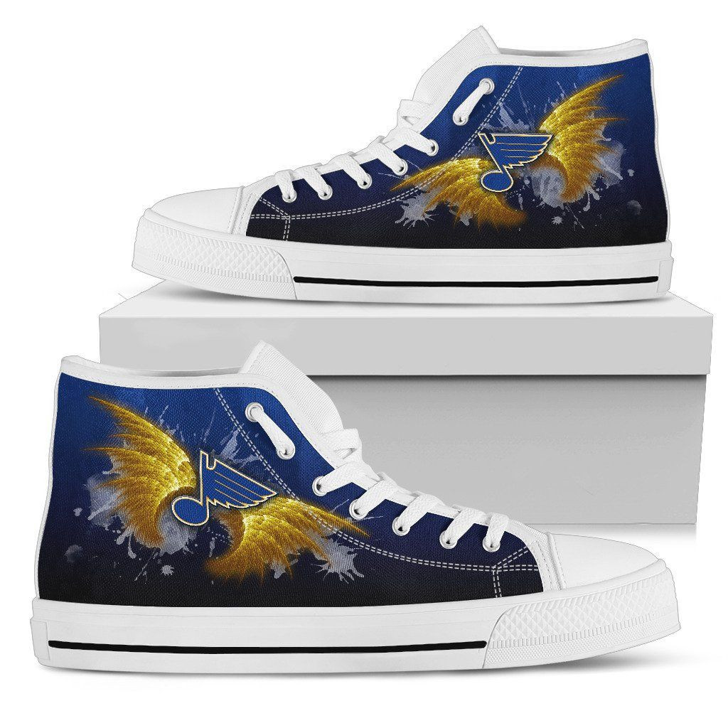 Angel Wings St. Louis Blues High Top Shoes Printed For Men And Women - Image 2