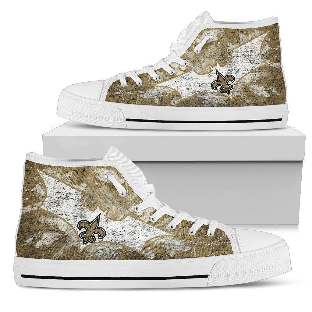 Batman Style New Orleans Saints High Top Shoes Printed For Men And Women - Image 2