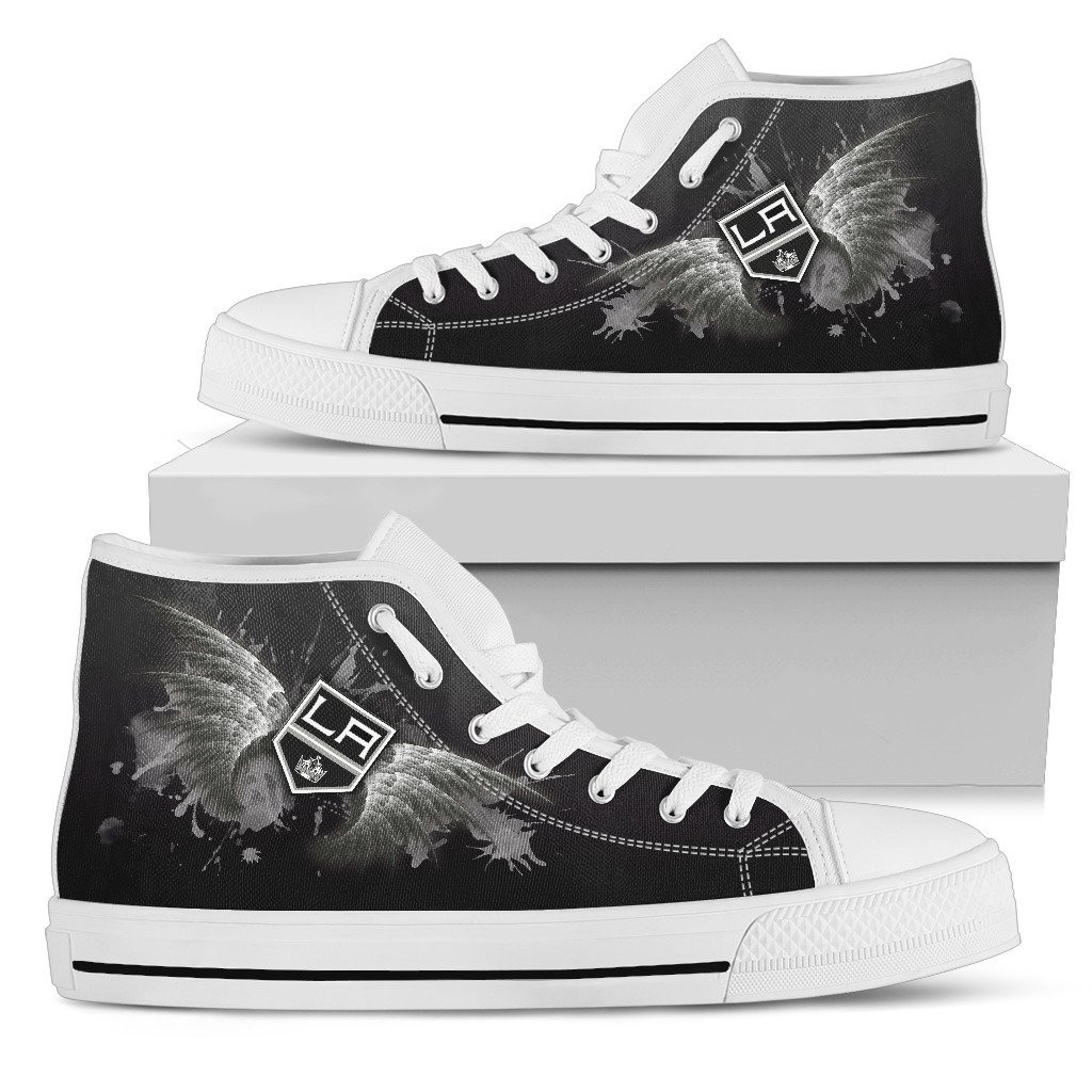 Angel Wings Los Angeles Kings High Top Shoes Printed For Men And Women - Image 2