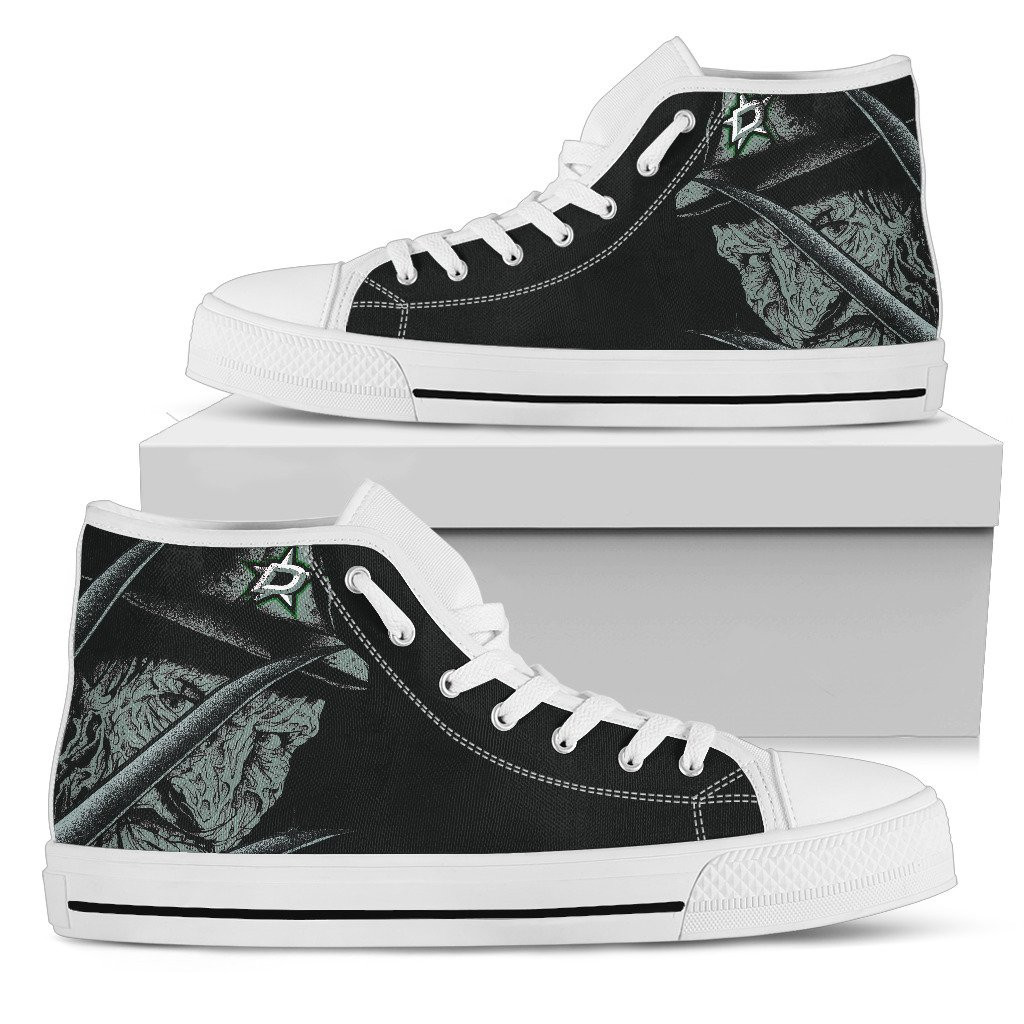 Dallas Stars Nightmare Freddy Colorful High Top Shoes Printed For Men And Women - Image 2