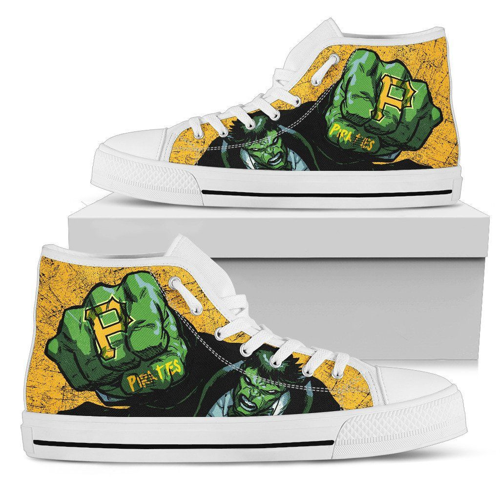 Hulk Punch Pittsburgh Pirates High Top Shoes Printed For Men And Women - Image 2