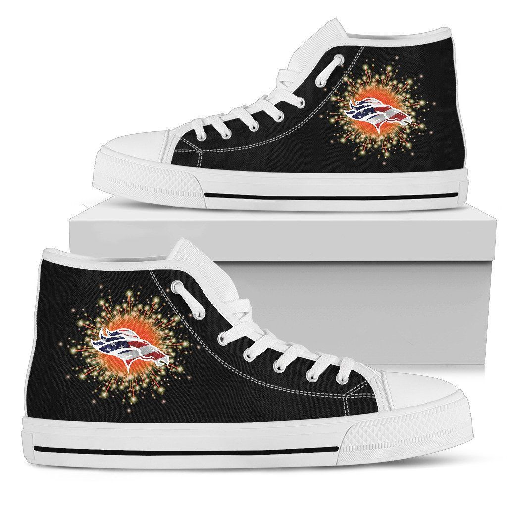 Fireworks Denver Broncos High Top Shoes Printed For Men And Women - Image 2