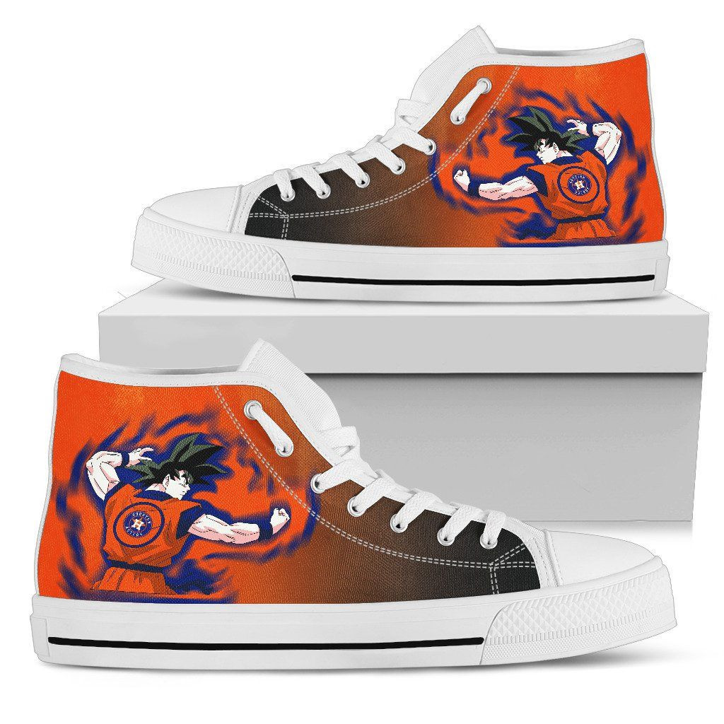 Houston Astros Goku Saiyan Power High Top Shoes Printed For Men And Women - Image 2