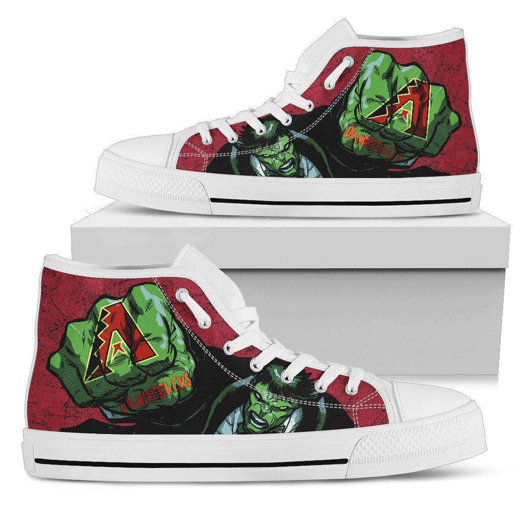 Hulk Punch Arizona Diamondbacks High Top Shoes Printed For Men And Women - Image 2