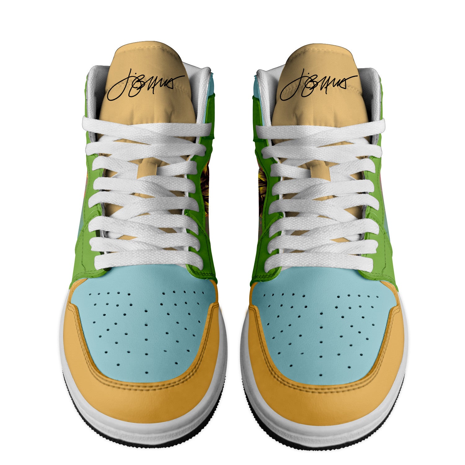 Citroen AJ1 High Sneakers Shoes Printed Sport For Men And Women - Image 2