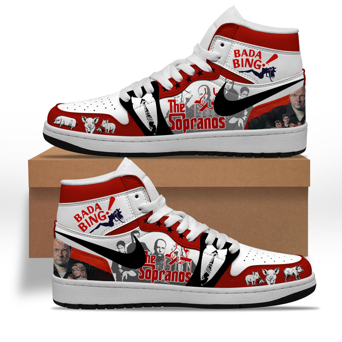 Polaris Slingshot AJ1 High Sneakers Shoes Printed Sport For Men And Women - Image 2