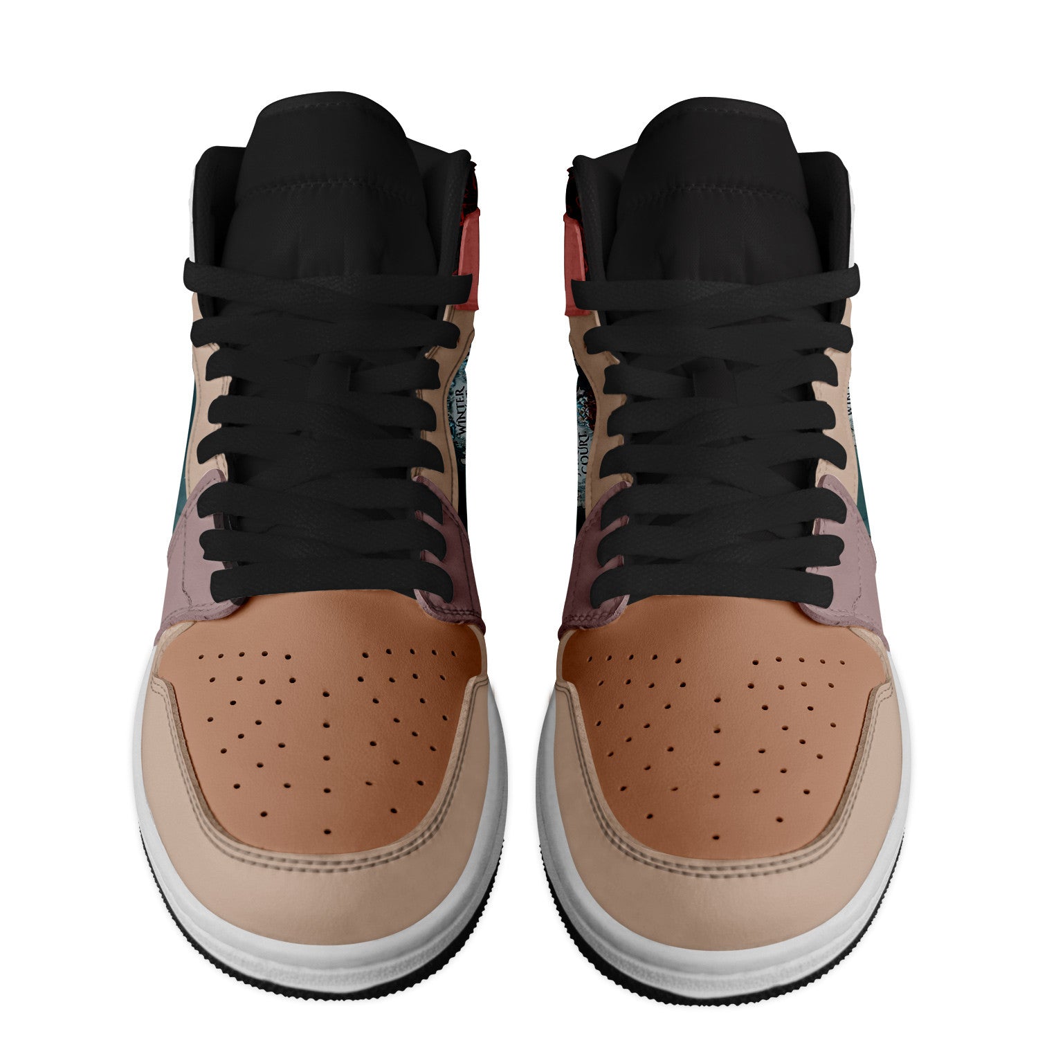 Royal Enfield AJ1 High Sneakers Shoes Printed Sport For Men And Women - Image 2