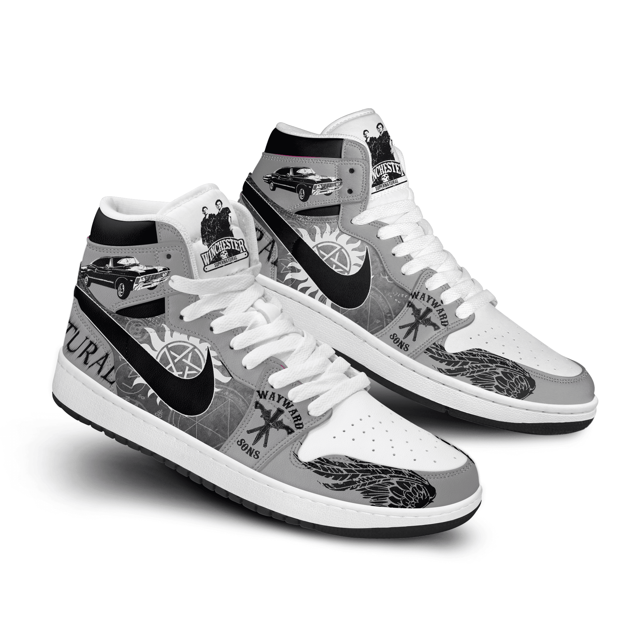 Hyundai tucson AJ1 High Sneakers Shoes Printed Sport For Men And Women - Image 2