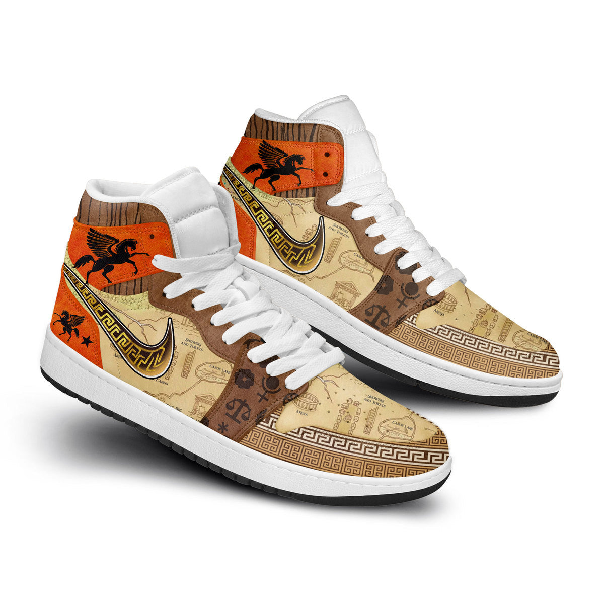 Porsche AJ1 High Sneakers Shoes Printed Sport For Men And Women - Image 2