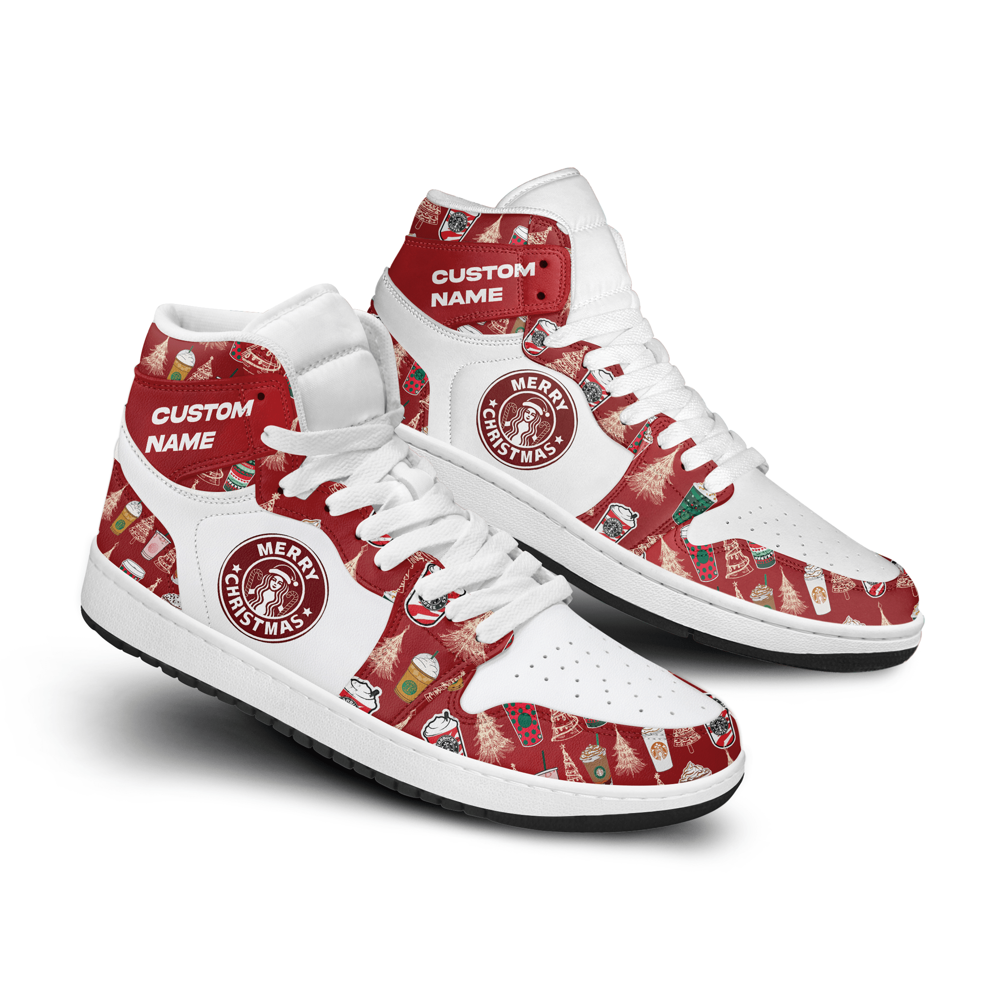Seat AJ1 High Sneakers Shoes Printed Sport For Men And Women - Image 2