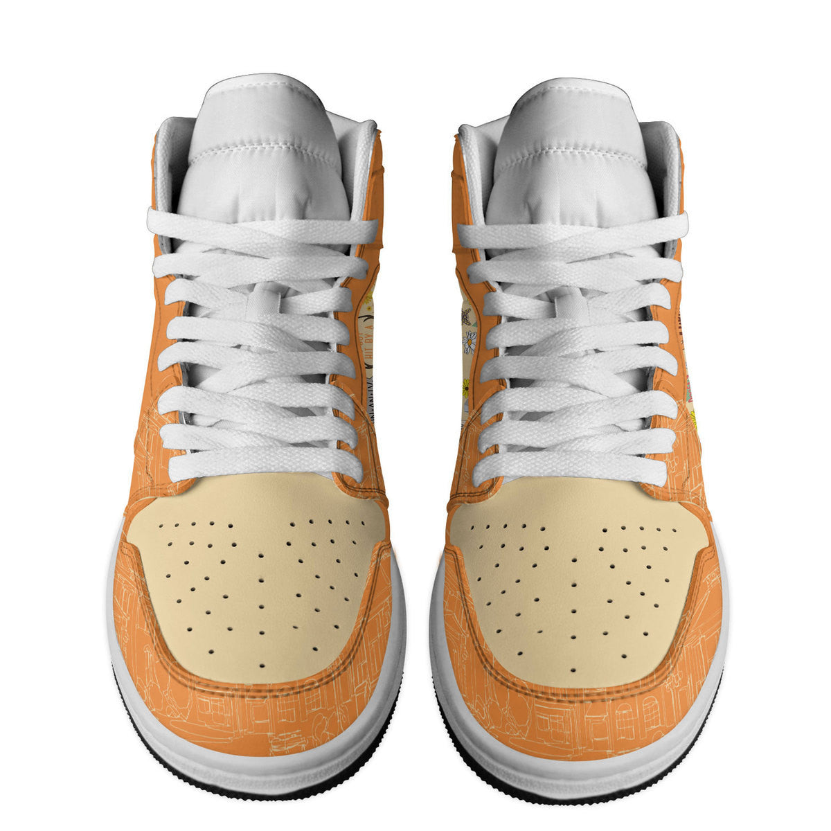 Volvo AJ1 High Sneakers Shoes Printed Sport For Men And Women - Image 3