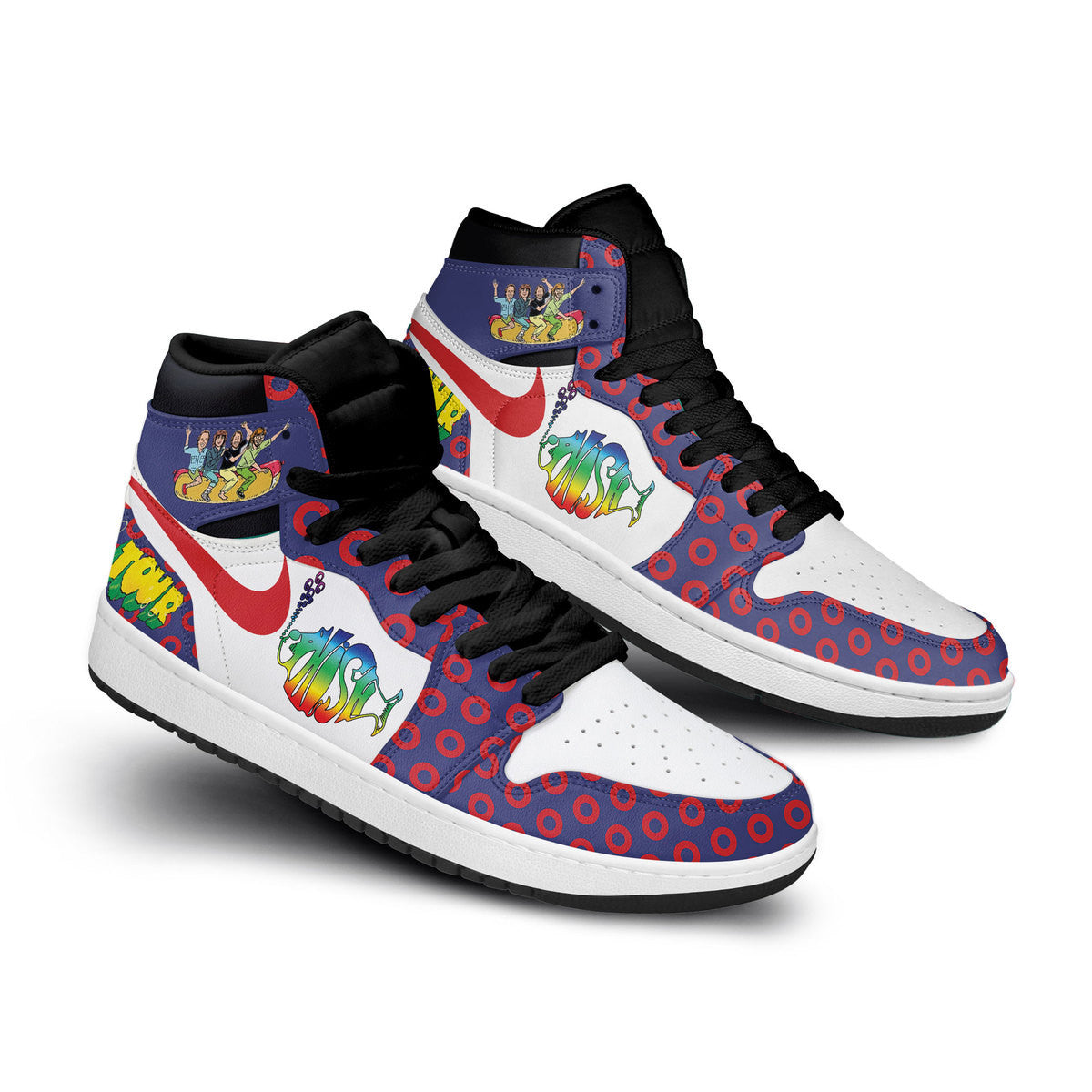 Branson AJ1 High Sneakers Shoes Printed Sport For Men And Women - Image 2