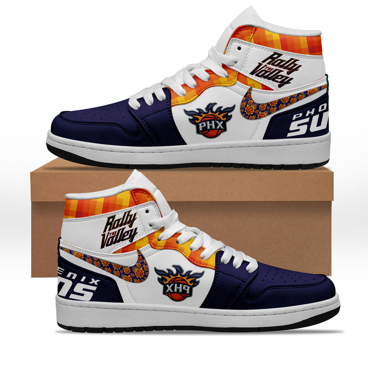 BMW Motorrad AJ1 High Sneakers Shoes Printed Sport For Men And Women - Image 2